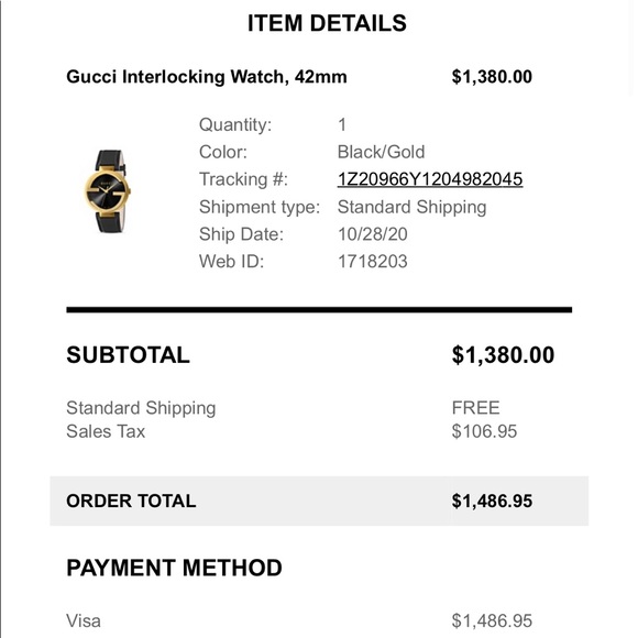 ✨BRAND NEW GUCCI Women’s Interlocking Watch 42mm Black/Gold✨ - Picture 10 of 13